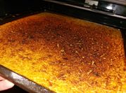 Una foto de budin con soda