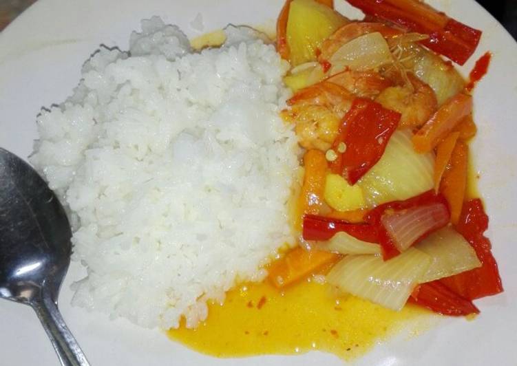 Bahan memasak Udang Saus Bangkok Asam Manis Anti Gagal