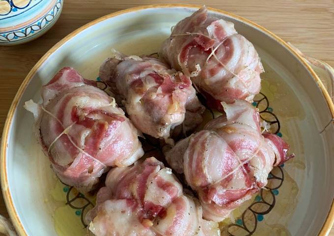 Involtini di pollo e pancetta