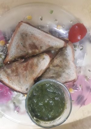 A picture of Soya Sprout sandwich.