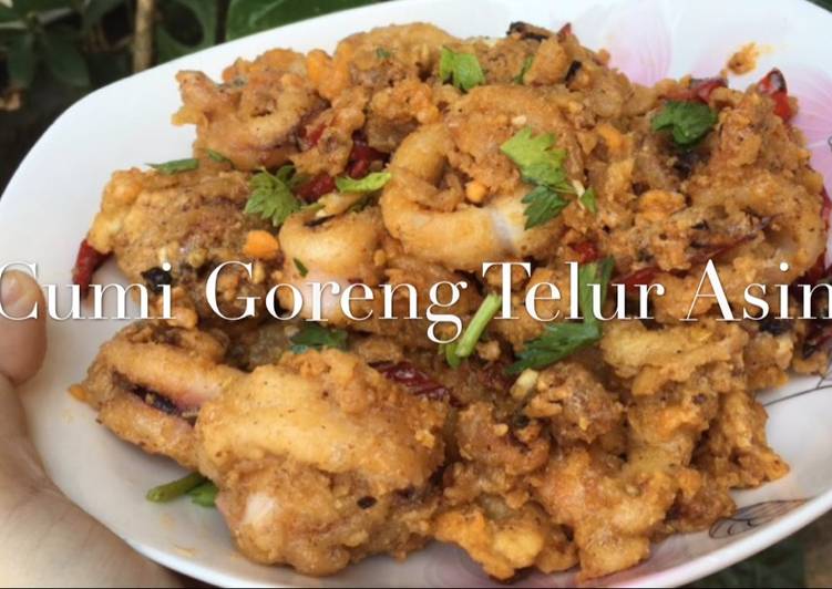 Cumi Goreng Telur Asin by @olinyolina