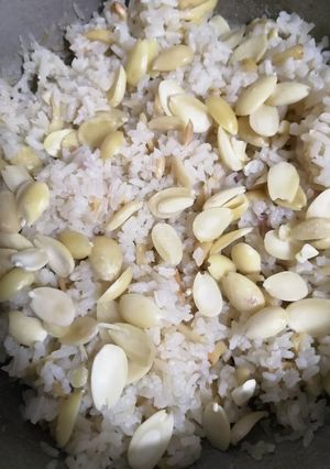 Una foto de Arroz de almendra