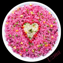 Beetroot Poha A picture of Beetroot Poha.