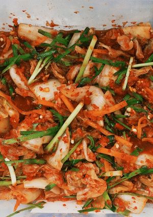 Hình của món Kim chi cải thảo.