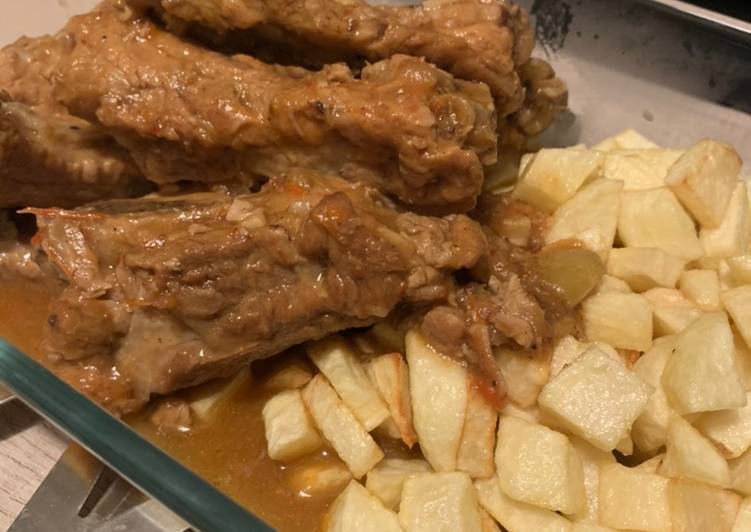 Costillas asadas en olla express