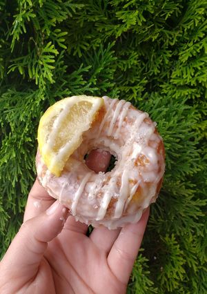 A picture of Vegan and GF donuts.