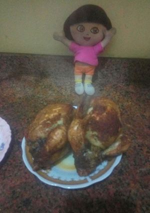 صورة لوصفة فراخ بالكبد والقوانص في الفرن