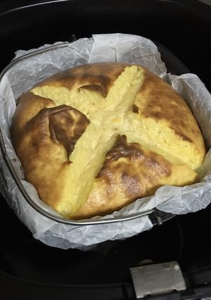 氣炸鍋_百香優格戚風蛋糕 的食譜成品照片