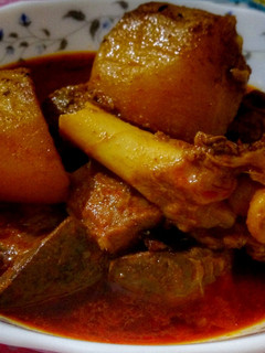 A picture of Mutton Curry.