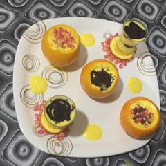 A picture of Orange sown dessert.