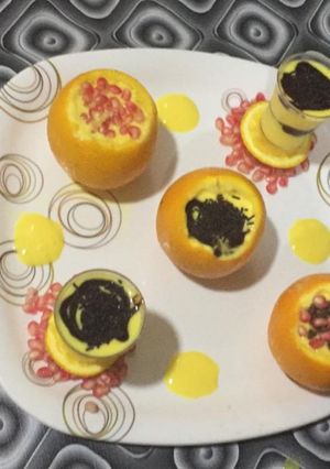 A picture of Orange sown dessert.