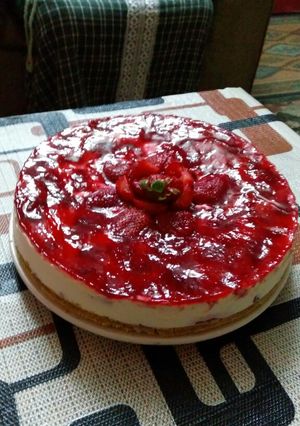 صورة لوصفة تشيز كيك فراولة