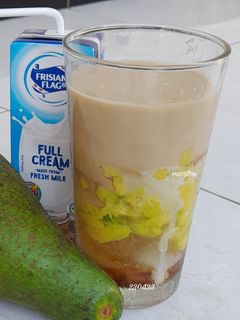 Foto resep Es Alpukat Kopi Susu