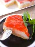 Cheesecake con purea di Fragole