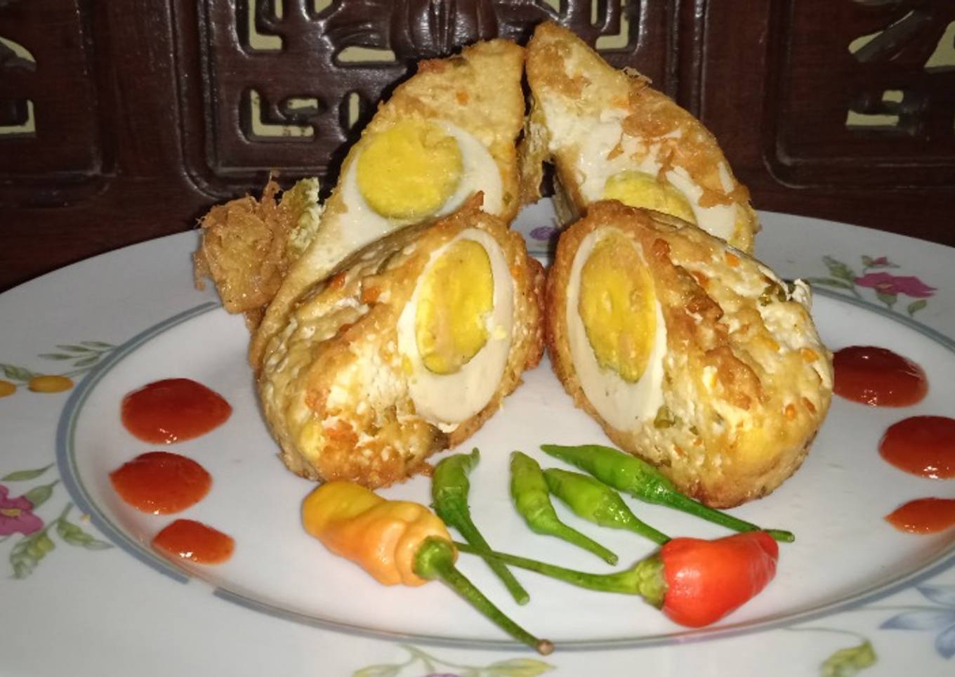 Tahu buncit isi telur