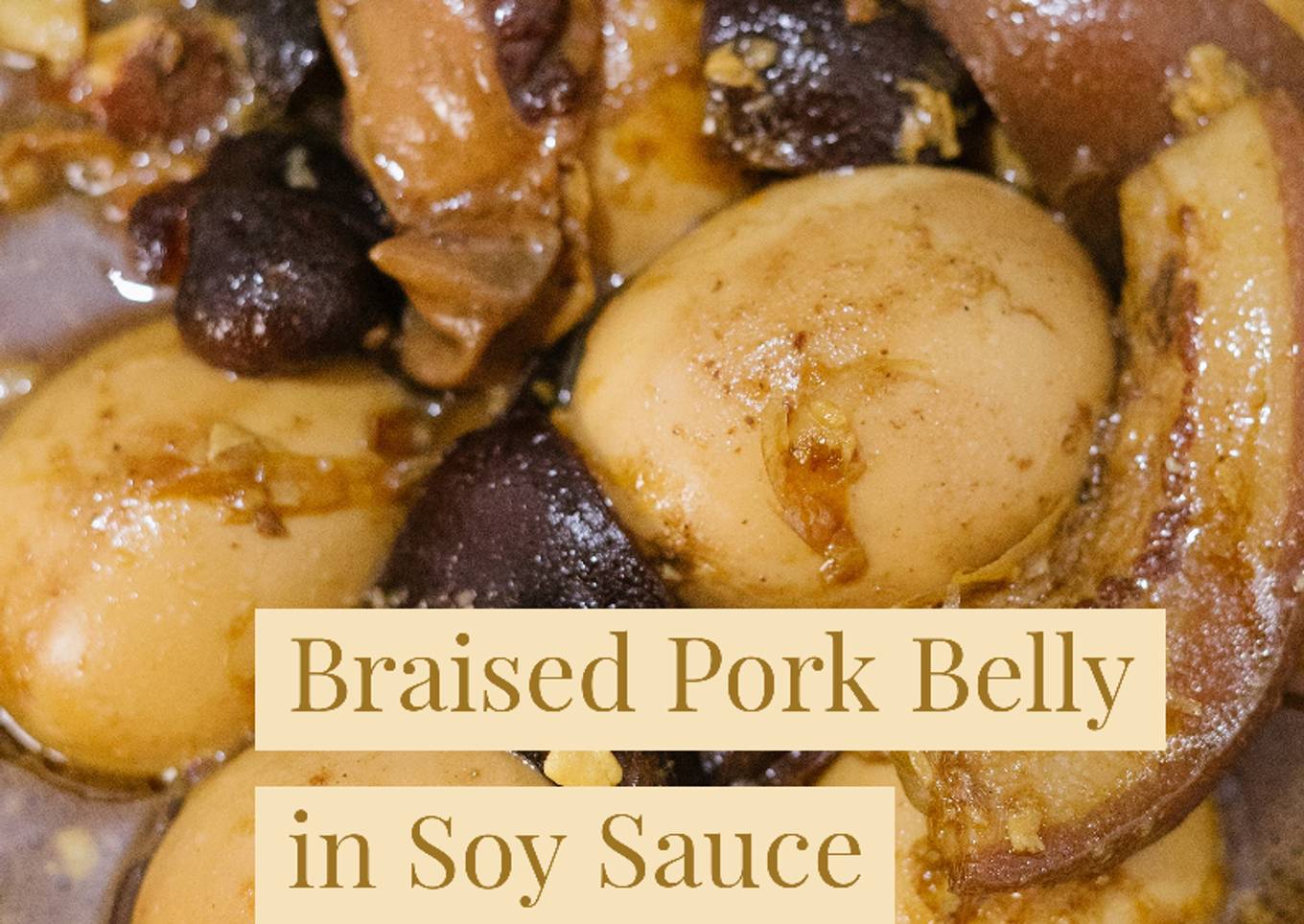 Babi Hong / Braised Pork Belly in Soy Sauce / Tau Yew Bak