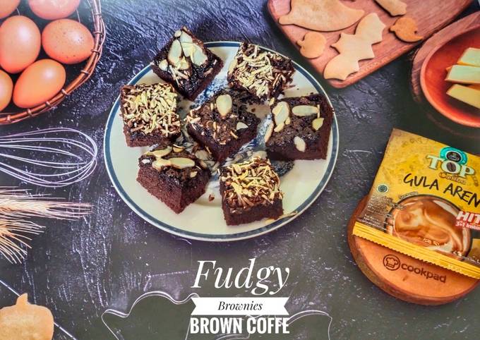 Cara Memasak Fudgy Brownies Brown Coffee Rumahan