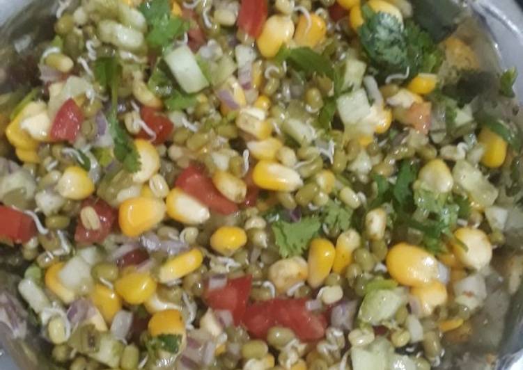 Recipe of Homemade Corn sprouts chaat