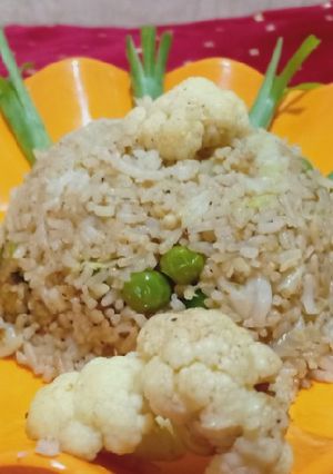 A picture of Cauliflower Fried Rice.