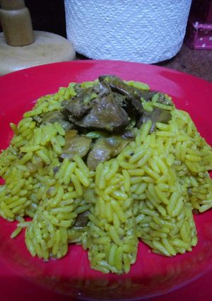 صورة لوصفة رز مبهر بالكبد والقوانص 😋🍗🐓