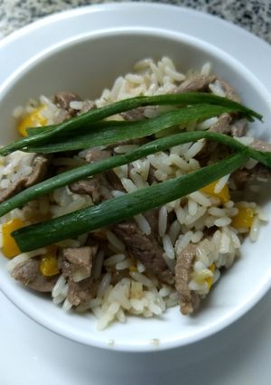 Una foto de Chow fan agridulce