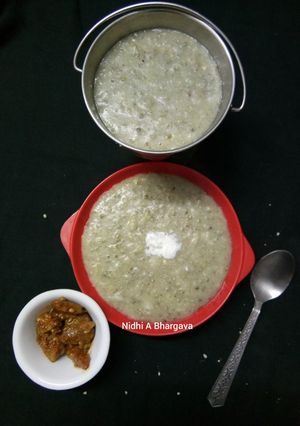 A picture of Bajra khichdi.