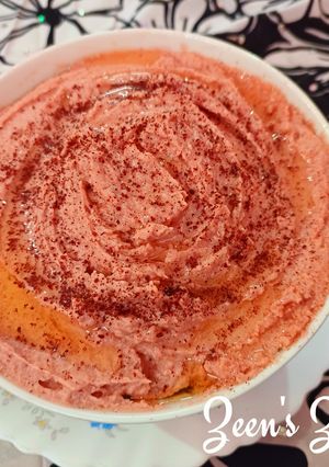 A picture of Beetroot Hummus.