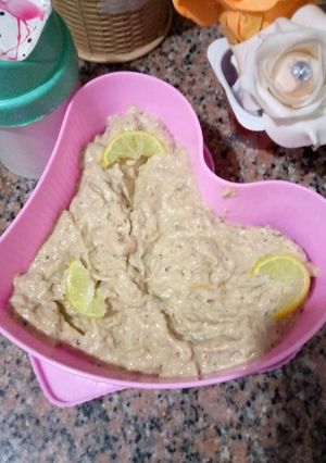 صورة لوصفة بابا غنوج بالطحينه