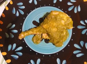 Una foto de Conejo en salsa verde