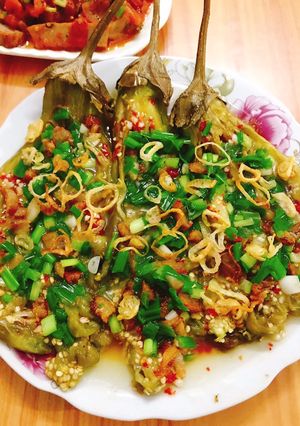 Hình của món Cà tím nướng mỡ hànhBằng lò nướng.