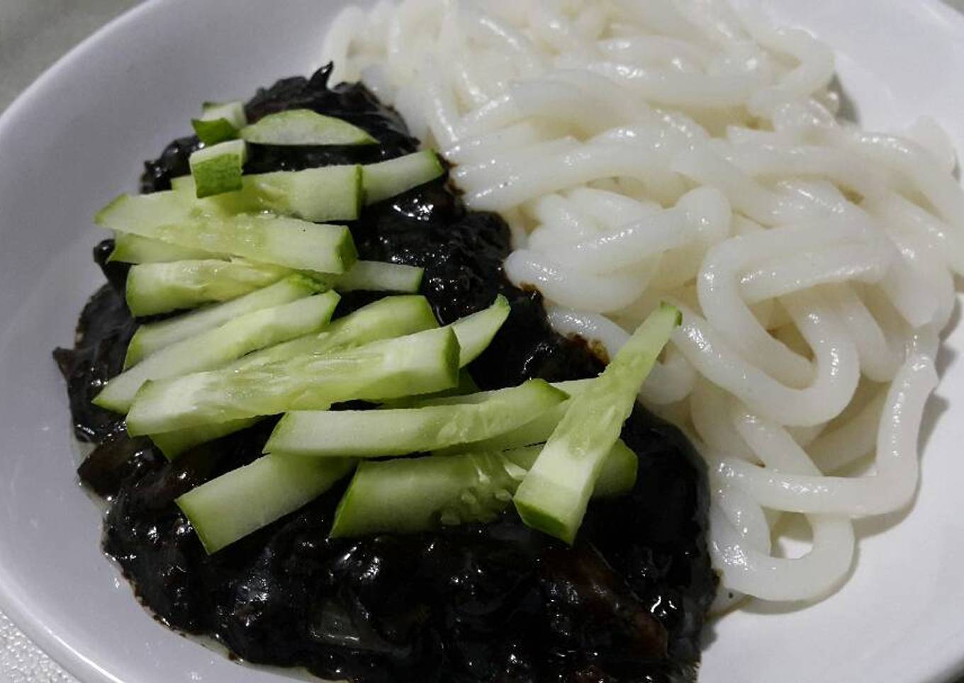 Jjajangmyeon (짜장면) / Black Bean Noodles Superrr Yummyyyy Dijamin