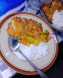 "Chicken katsu Japannese curry (simple)"