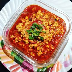 A picture of Dhabha Style Paneer Bhurji.