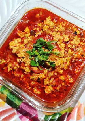 A picture of Dhabha Style Paneer Bhurji.