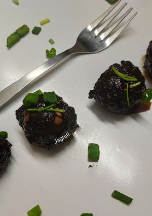 A picture of Veg Manchurian Dry !!.