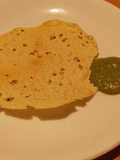 Papad and mint curd Chutney