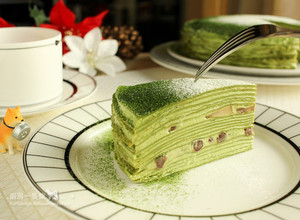 抹茶千層蛋糕｜Matcha Mille Crêpe Cake 的食譜成品照片