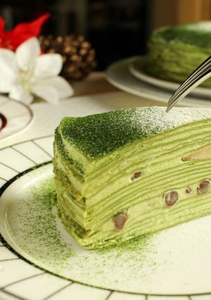 抹茶千層蛋糕｜Matcha Mille Crêpe Cake 的食譜成品照片