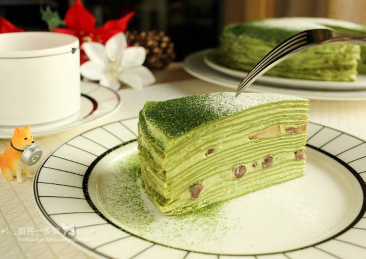 廚房一隻柴發表的抹茶千層蛋糕 Matcha Mille Crepe Cake 食譜 Cookpad