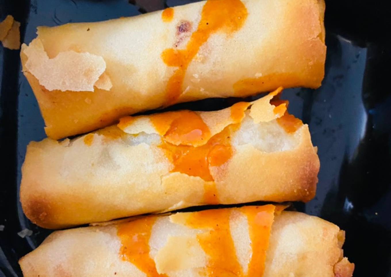 Spring rolls with shrimp!