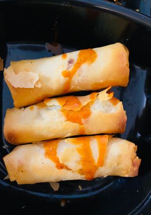 A picture of Shrimp spring rolls !.