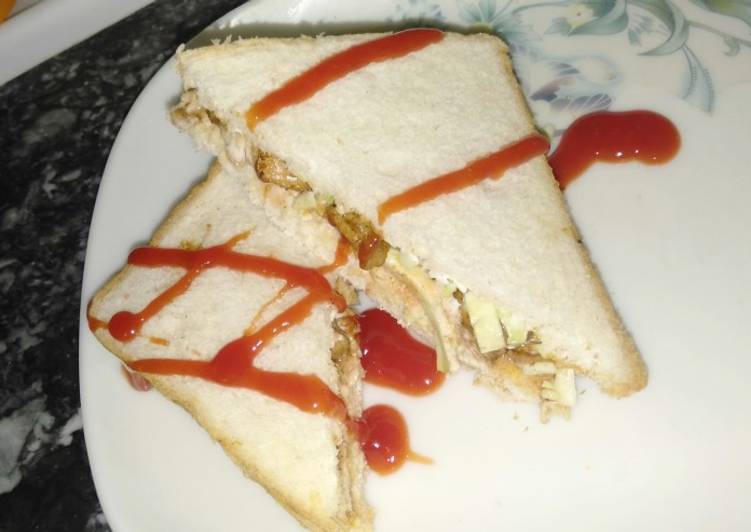 Chicken tikka sandwich #cookpad ramadan