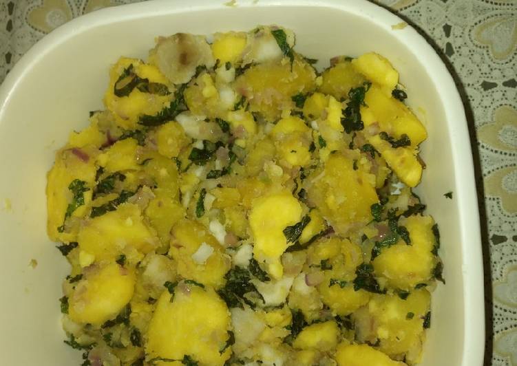 Step-by-Step Guide to Make Ultimate Sweet potatoes with mint leaves