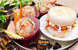 Rice burger & rice balls