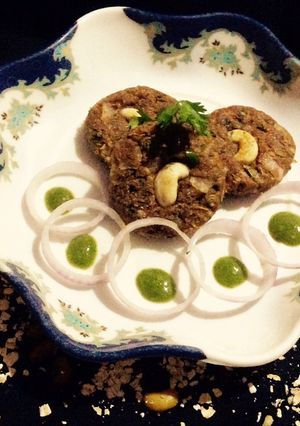 A picture of Oats black eyed Beans(lobiya) Kababs.