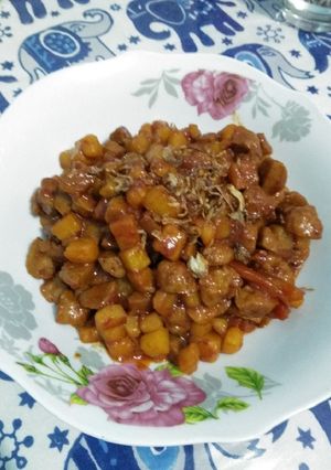 Foto resep Sambel goreng kecap kentang bakso