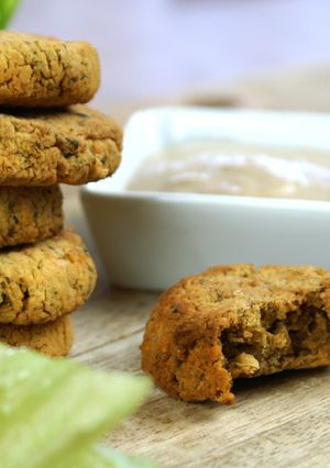 Una foto de Falafel al horno fácil