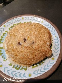 A picture of Banana and Raisin Pancake.