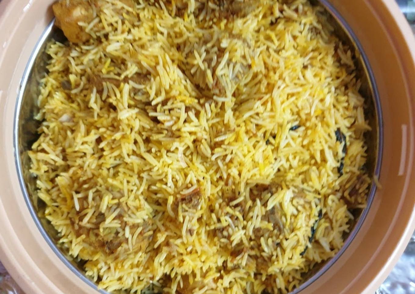 Mintango chutney chicken biryani
