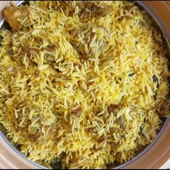 A picture of Mintango chutney chicken biryani.